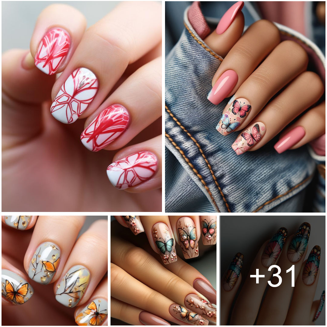 47 Butterfly Nails That’ll Have Your Heart Fluttering